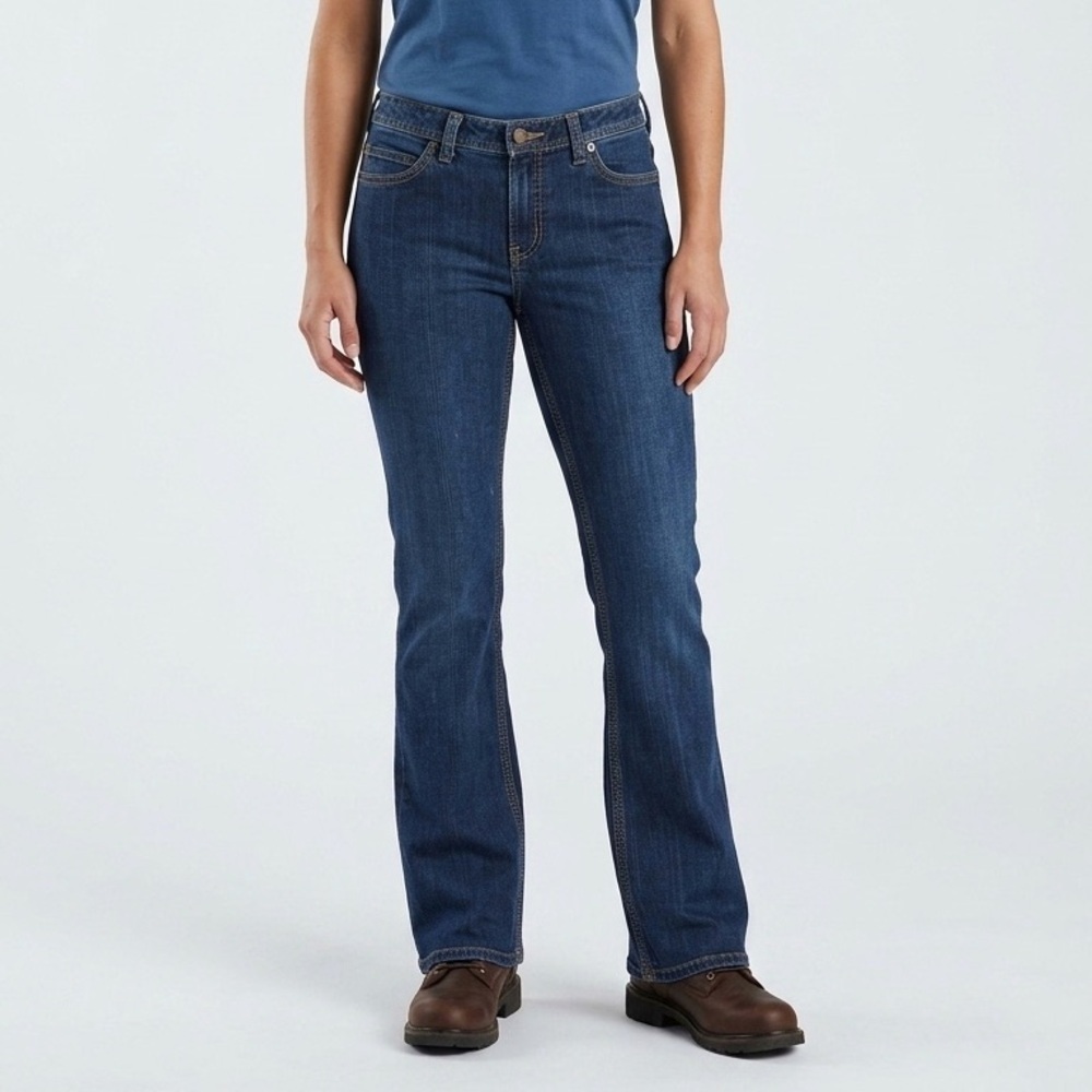CARHARTT Women's Original Fit Mid-Rise Medium Wash Denim Jeans, Sz 6 [Short]